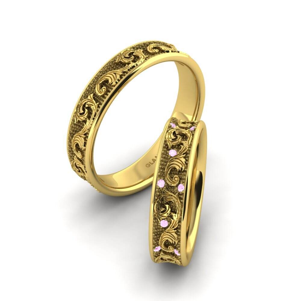 粉红色蓝宝石 婚戒 Dreamy Feeling 5 mm