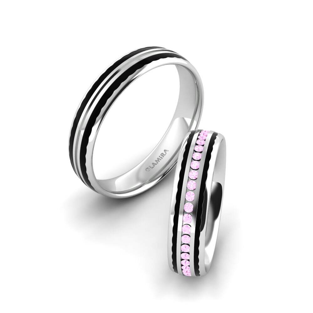 粉红色蓝宝石 婚戒 Peaceful Lonin 5 mm