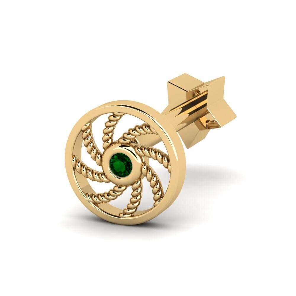 绿色氧化锆 耳廓穿孔 Arvise
