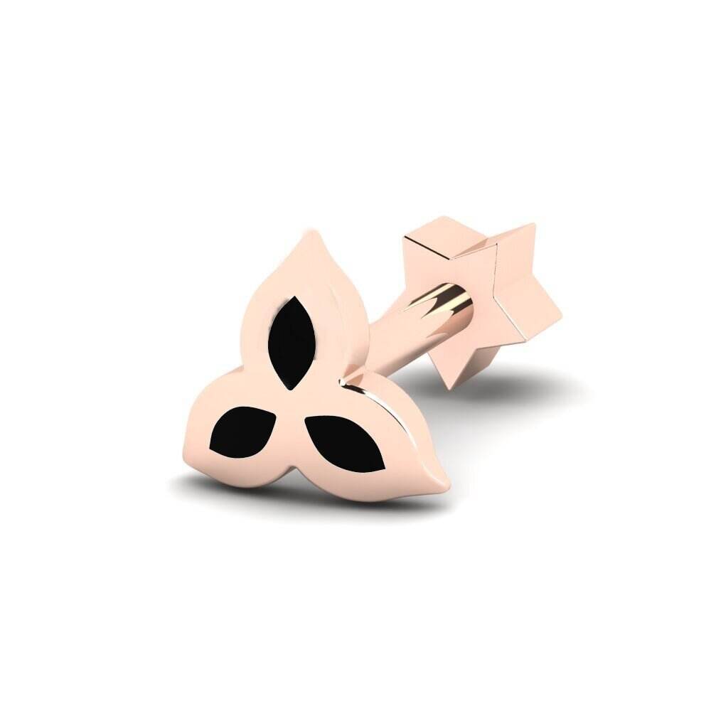 玫瑰金-18k 耳廓穿孔 Defuta