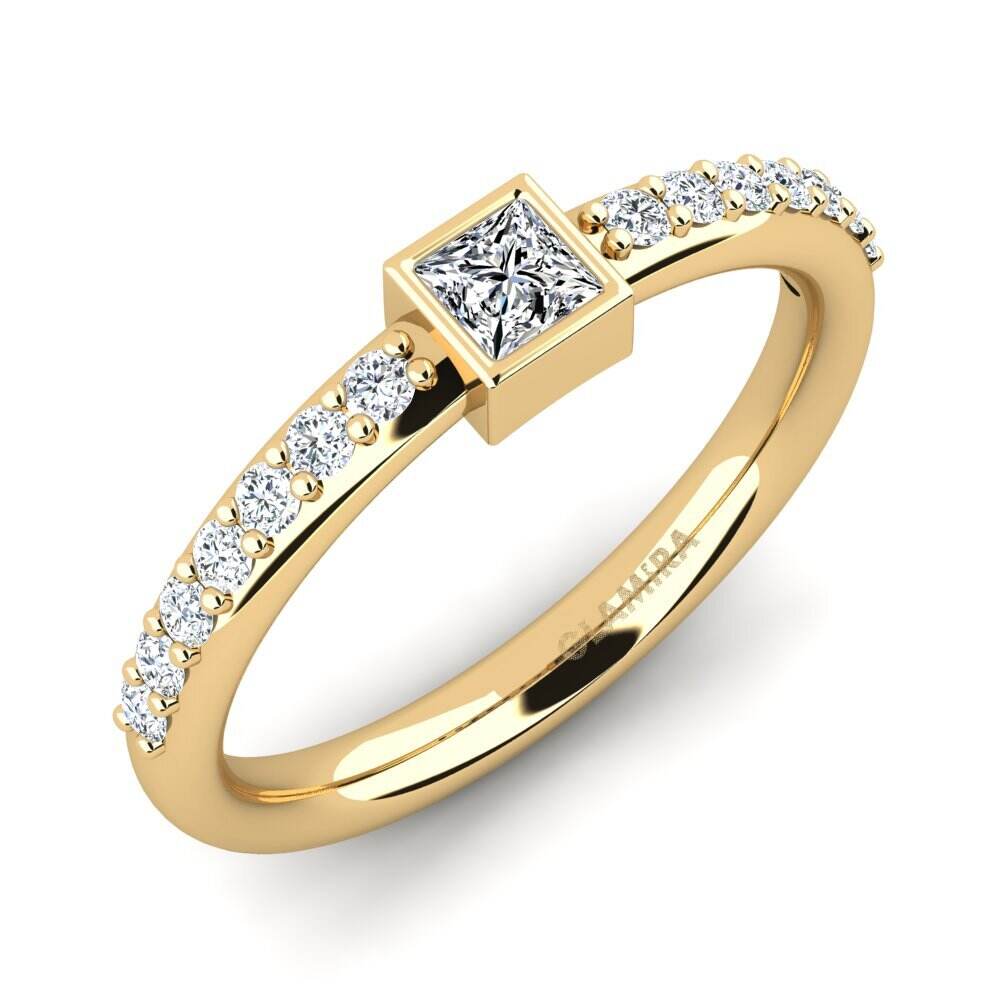 公主方形 可叠戴戒指 Biscep - A