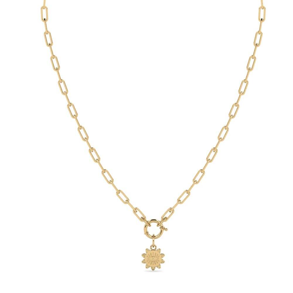 幸运符 黄色钻石 项链