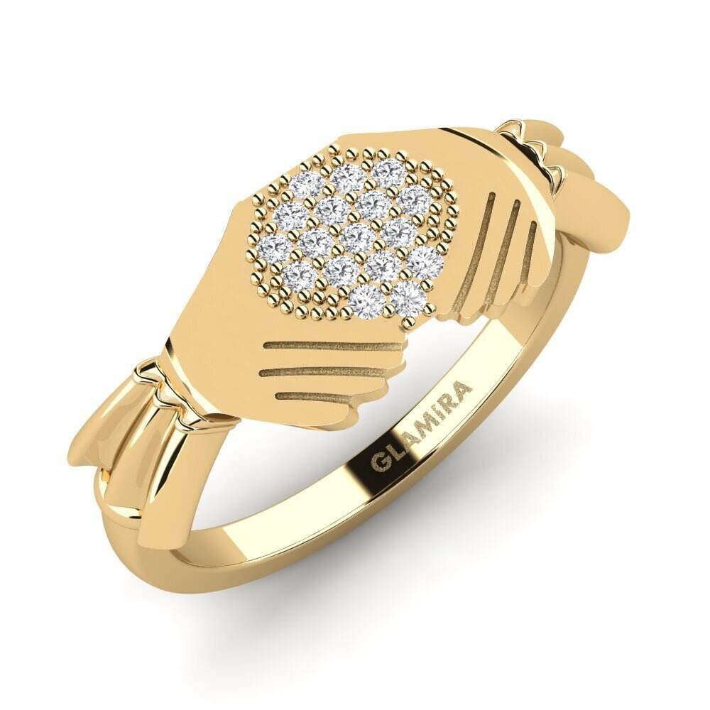 白色蓝宝石 戒指 Crundsw