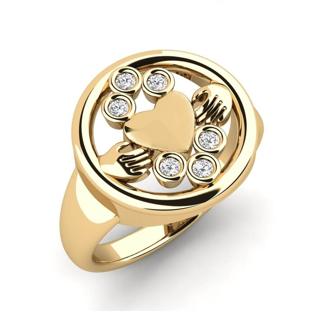 白色蓝宝石 戒指 Ferasta