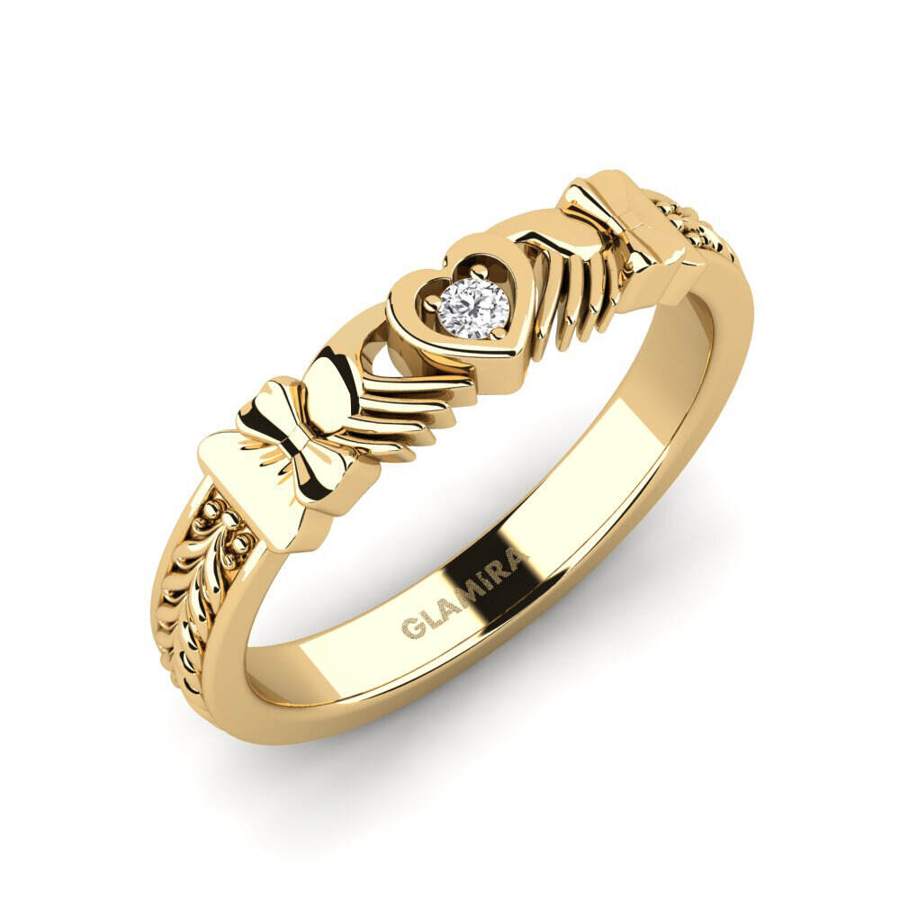 白色蓝宝石 戒指 Mobain