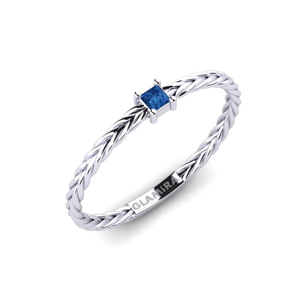 深蓝色氧化锆 戒指 Lytop