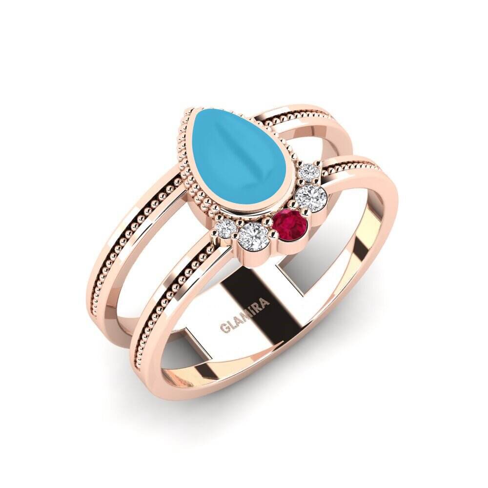 玫瑰金-9k 戒指 Bilema