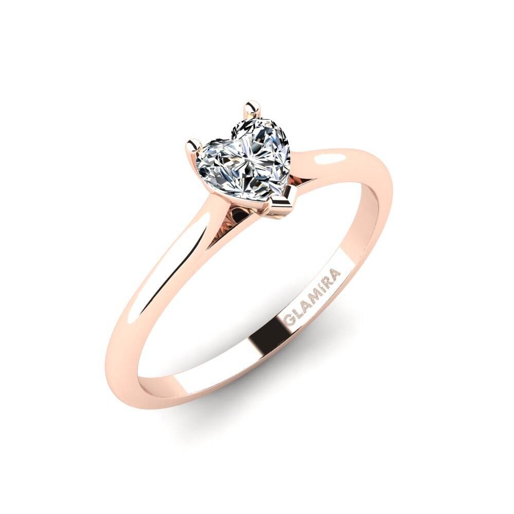 玫瑰金-14k 订婚戒指 Cyndroa