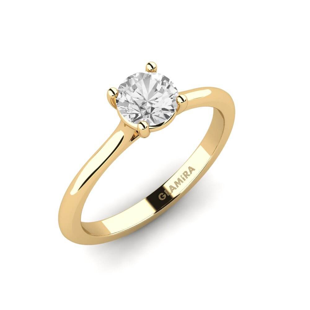 白色蓝宝石 订婚戒指 Pavon