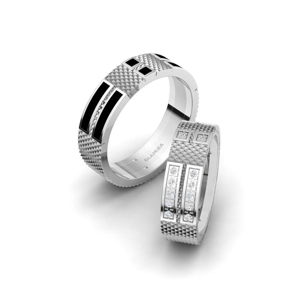 白-铂金 婚戒 Glamorous Passage 6 mm