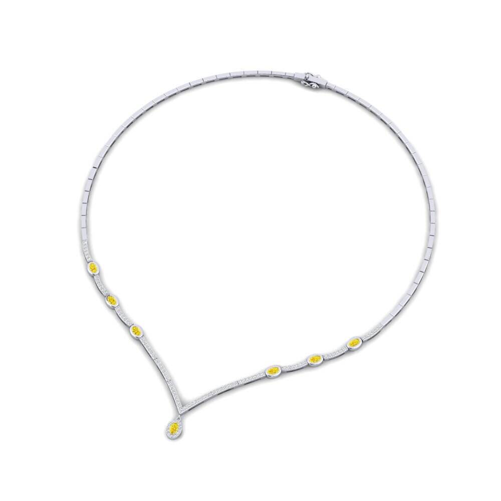 黄色蓝宝石 项链 Hinojos