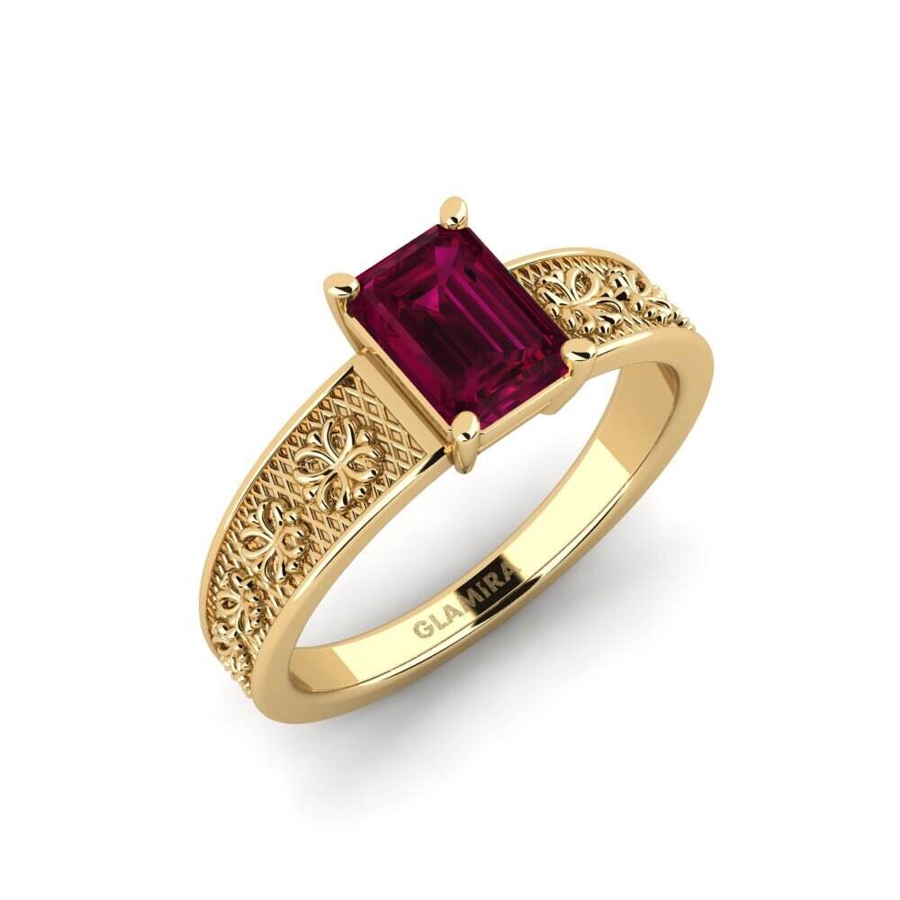 红榴石 订婚戒指 Leeb