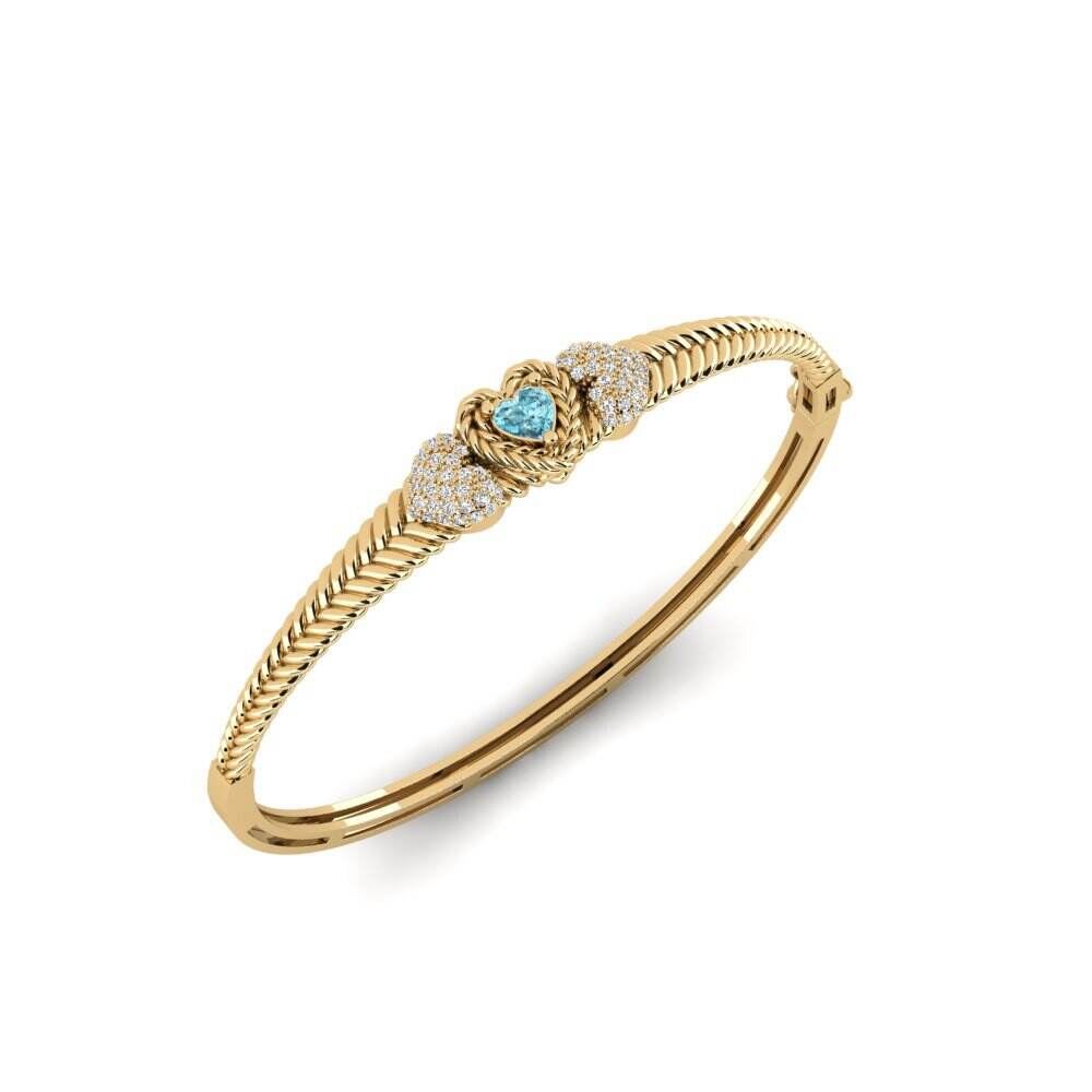 蓝锆石 女士手镯 Jiandui