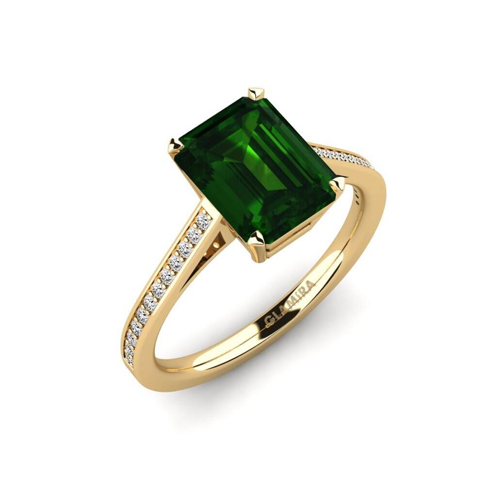 绿色碧玺 订婚戒指 Subtend - 2.68 crt