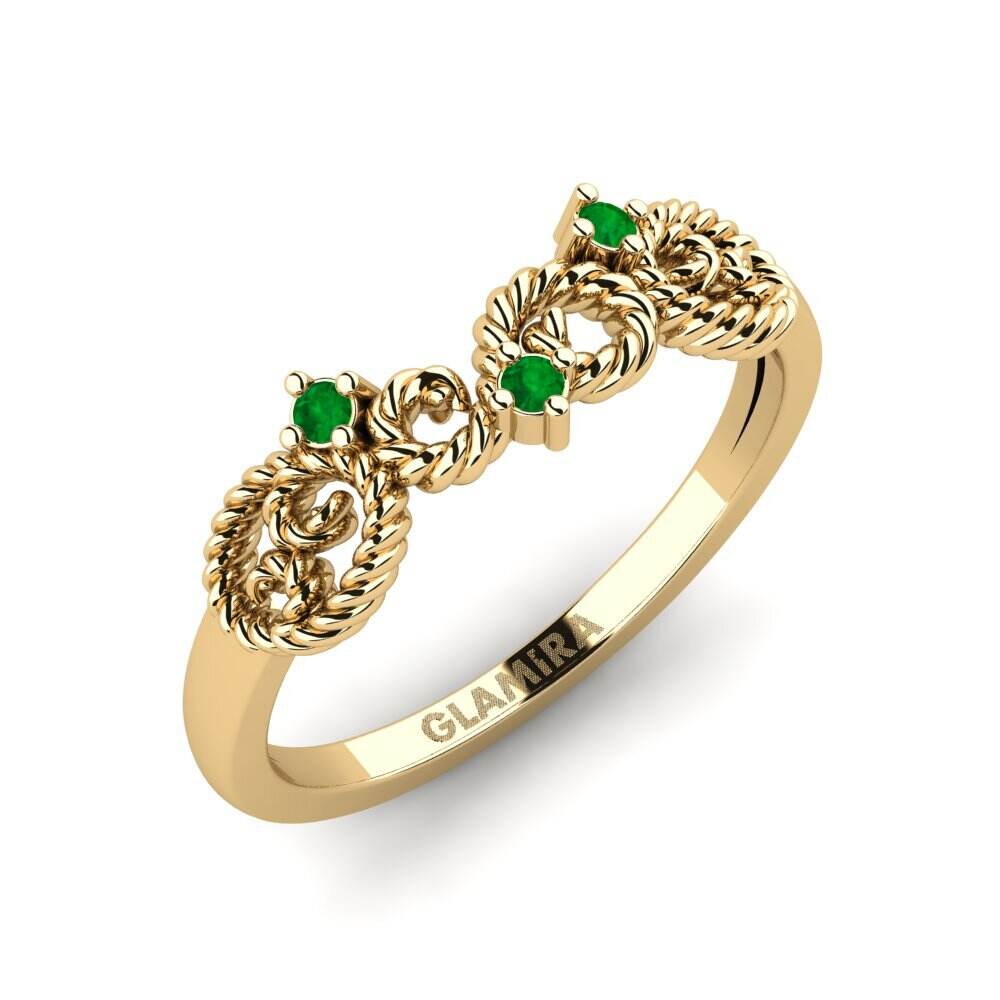 绿宝石 小指环 Elateiq