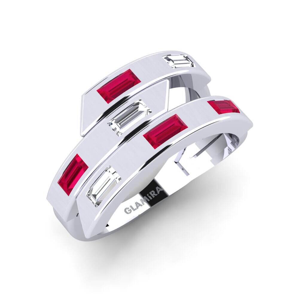 红宝石 订婚戒指 Linie