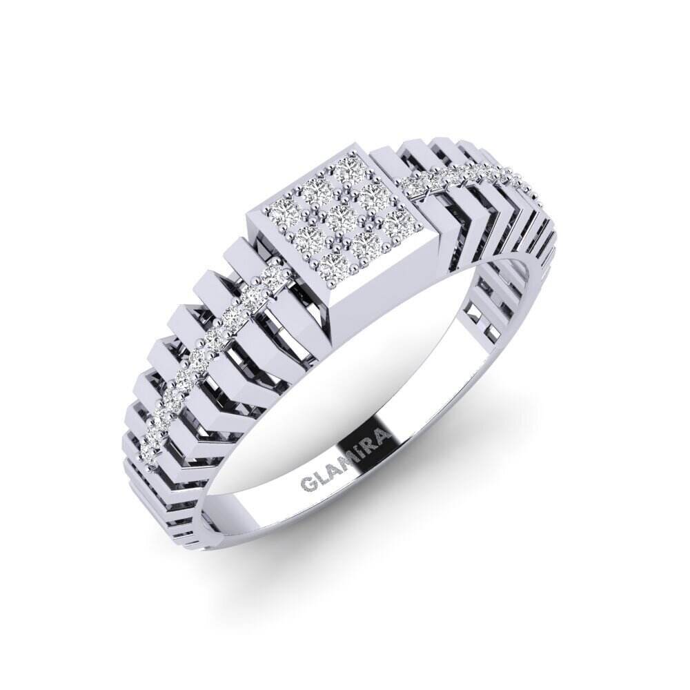 白色K金-9k 实验室培育钻石 戒指 Tranquille