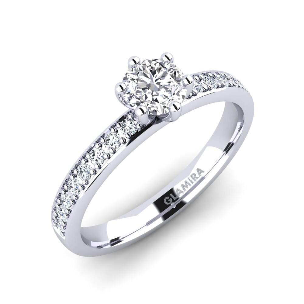 钻石 - 宝石 订婚戒指 Ageall 0.5 crt