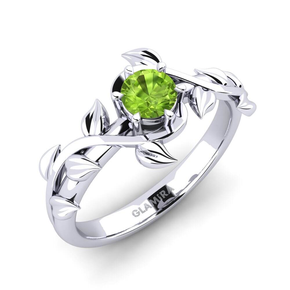 白-银 订婚戒指 Bagu