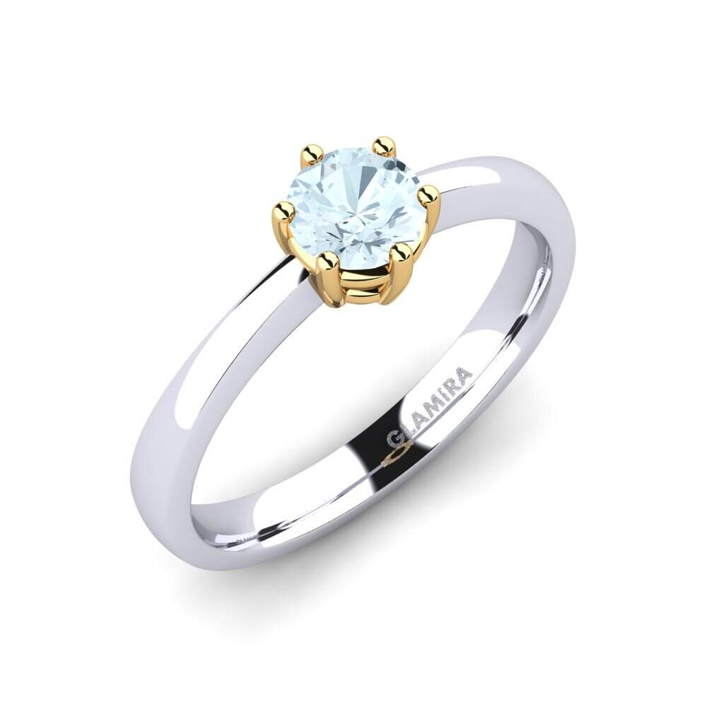 白黄K金-9k 订婚戒指 Belva