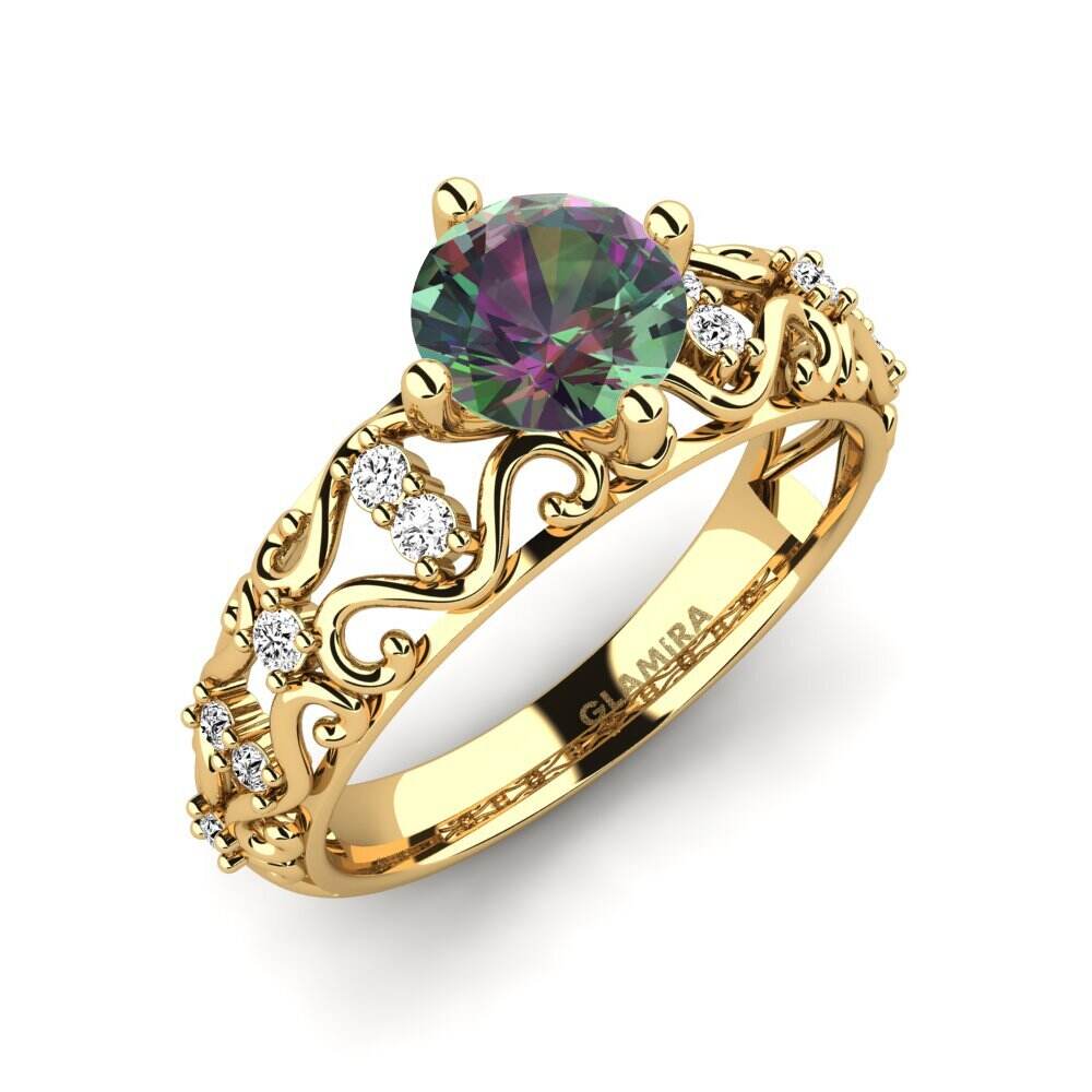 神秘托帕石 订婚戒指 Ebba