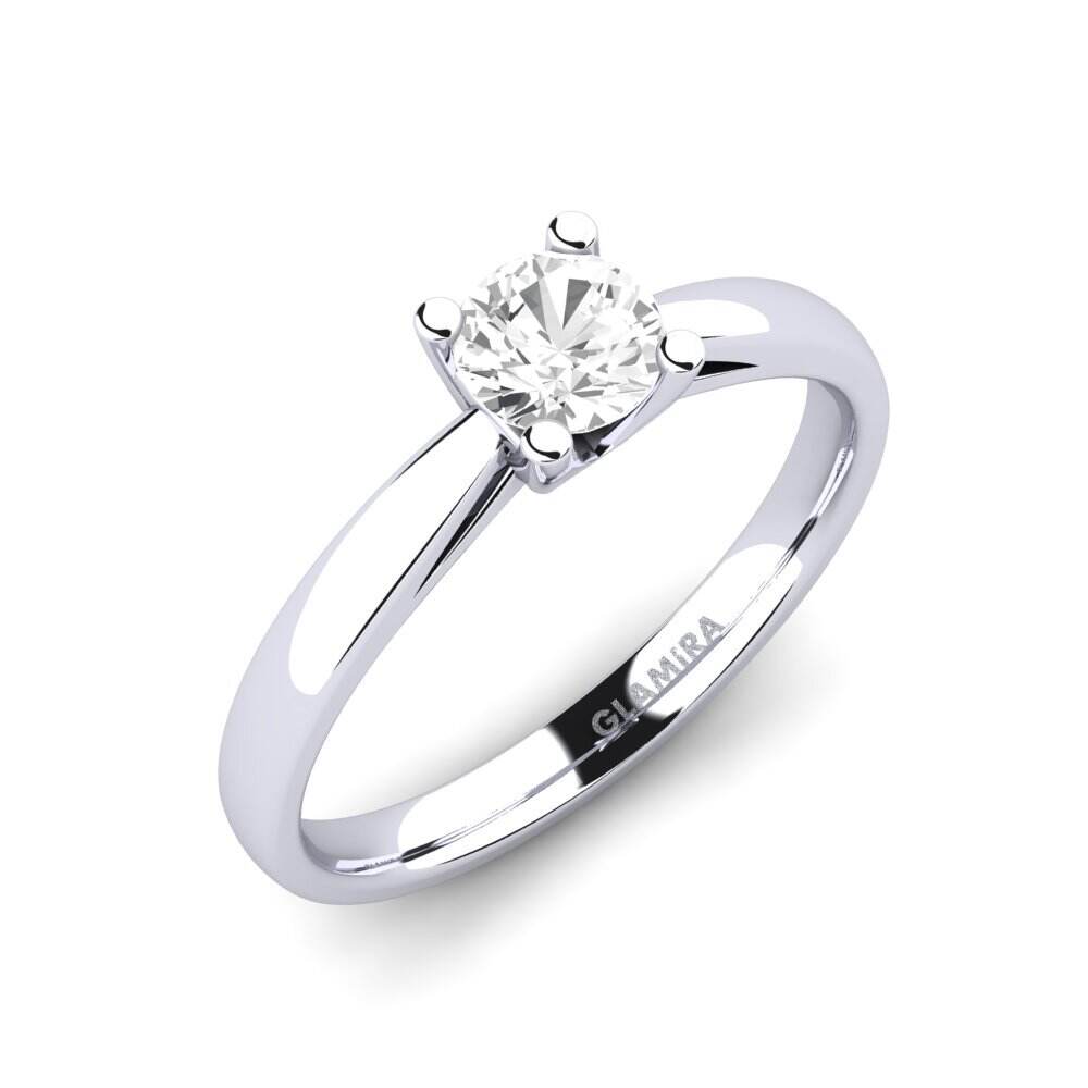 白色蓝宝石 订婚戒指 Grace 0.5crt
