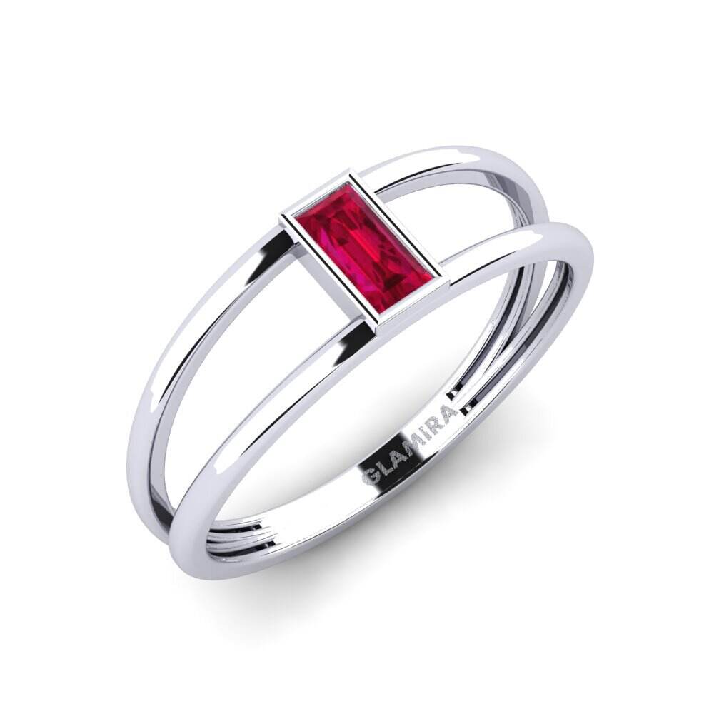 红宝石 订婚戒指 Simisear