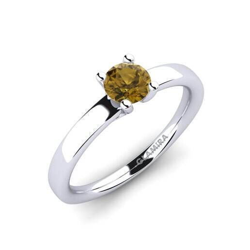 棕锆石 订婚戒指 Titina 0.5 crt