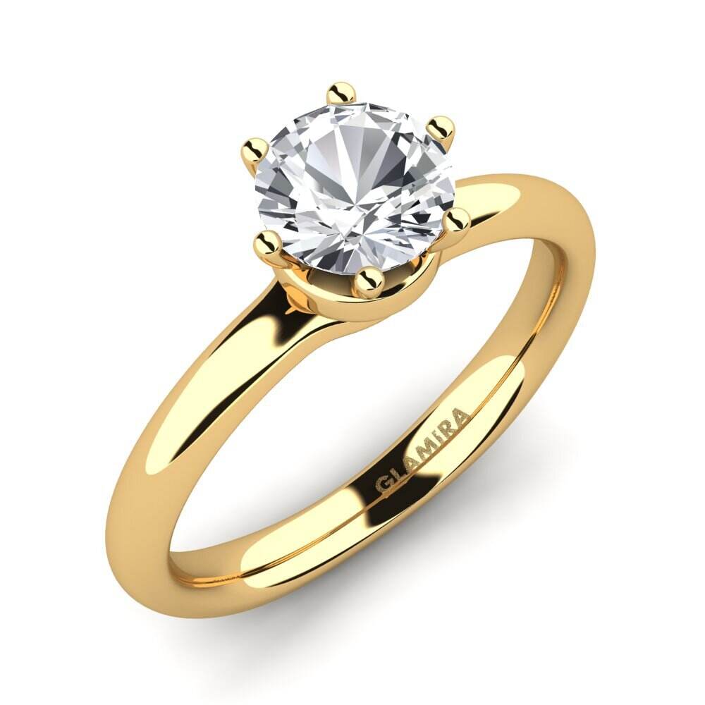 白锆石 订婚戒指 Almira 0.8 crt