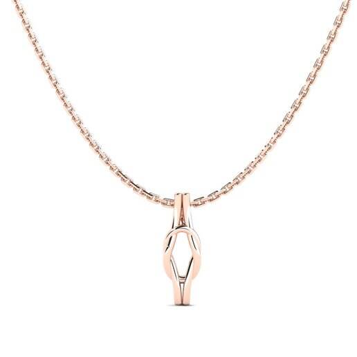 14k 玫瑰金 吊坠 Helmsley