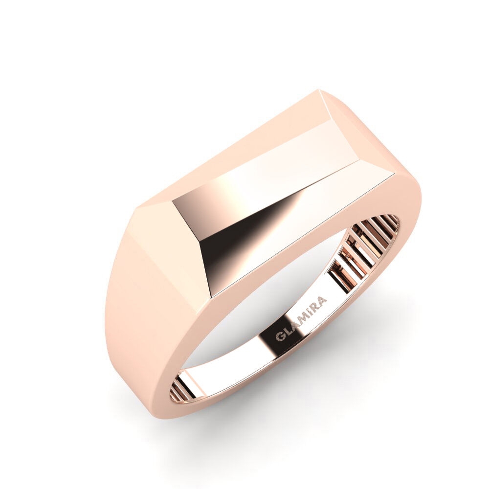 玫瑰金-9k 男士戒指 Feratibes