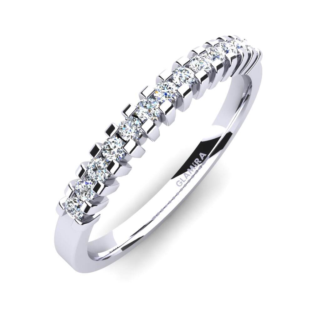 白色K金-9k 实验室培育钻石 戒指 Edrie