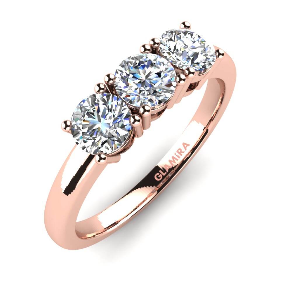 玫瑰金-9k 订婚戒指 Odelia