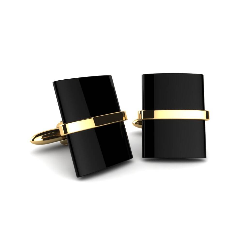 黄色K金-9k 袖扣 Flavio