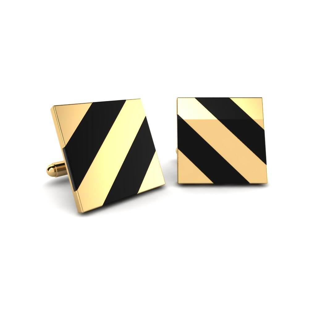 黄色K金-9k 袖扣 Rudy