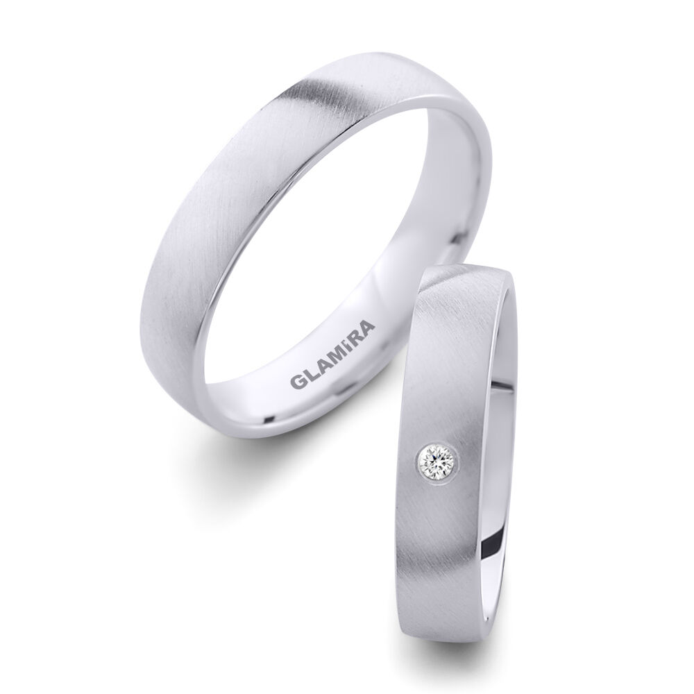 白-钯金 婚戒 Immortal Charm