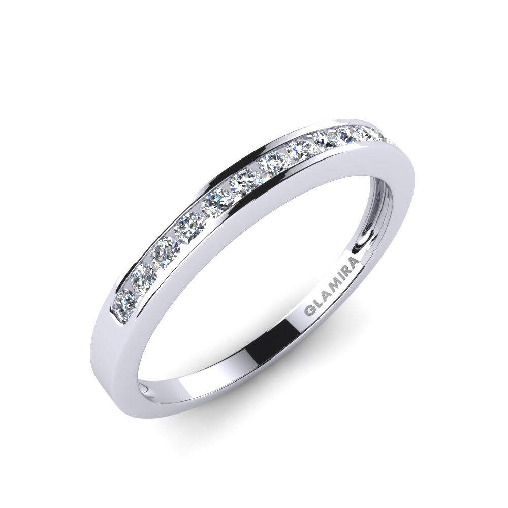 白-钯金 实验室培育钻石 戒指 Olivia