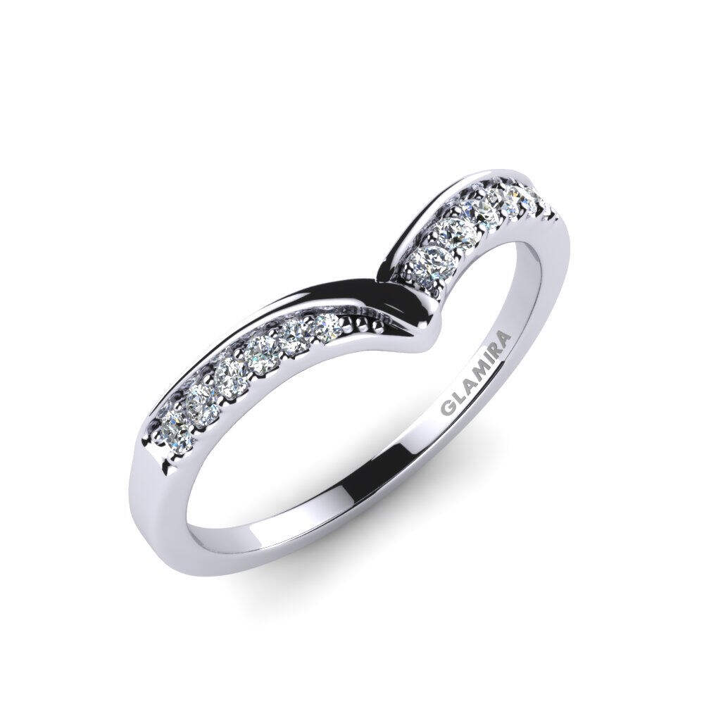 白-钯金 实验室培育钻石 戒指 Rosalie