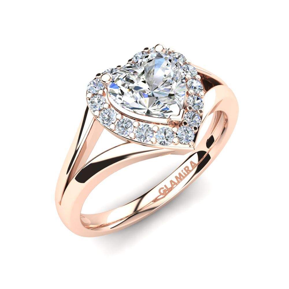 玫瑰金-9k 订婚戒指 Miranda