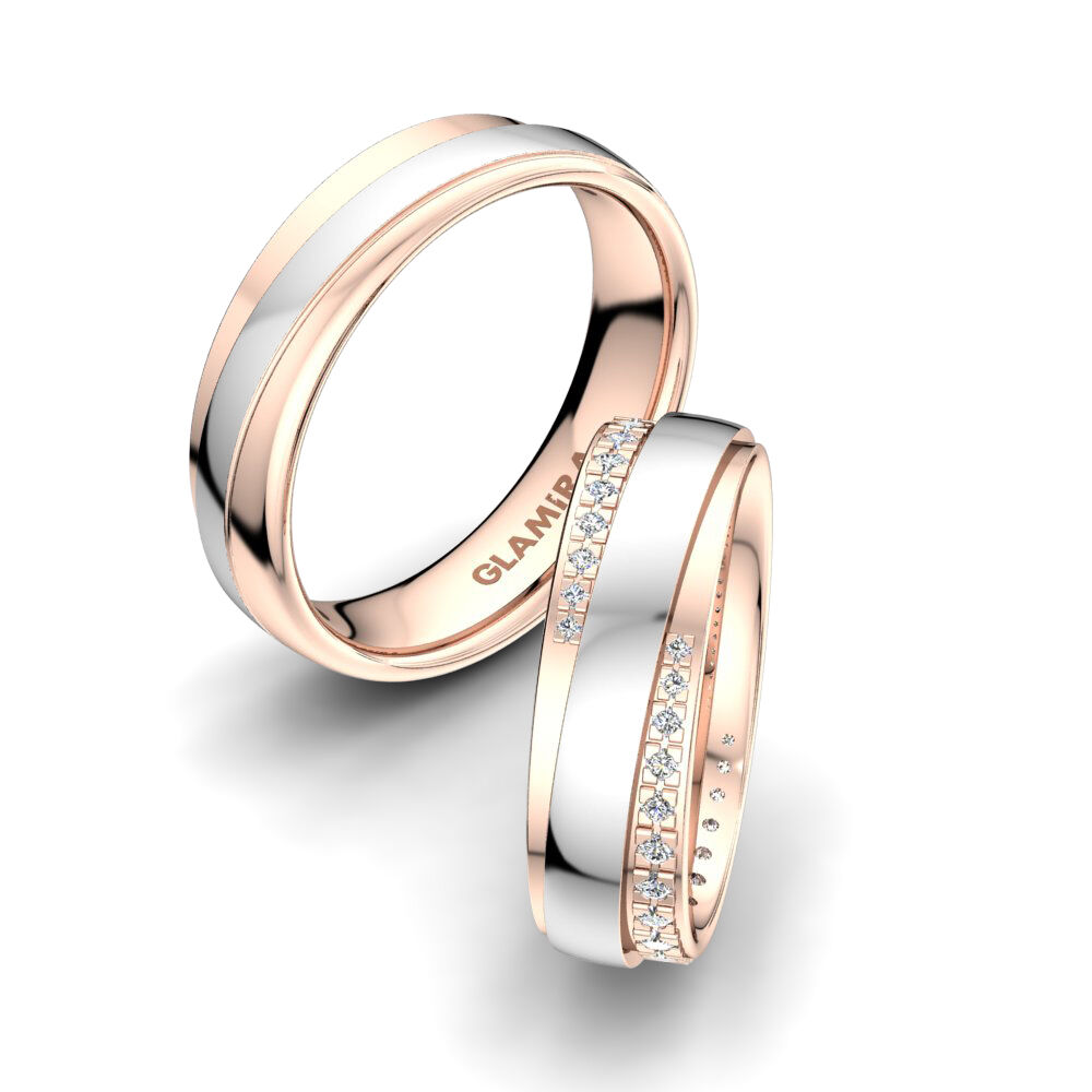 红白K金-14k 婚戒 Alluring Path 6mm