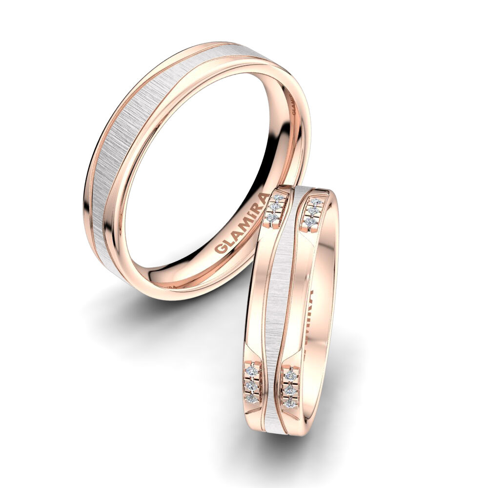 14k 红白K金 婚戒 Dynamic Desire