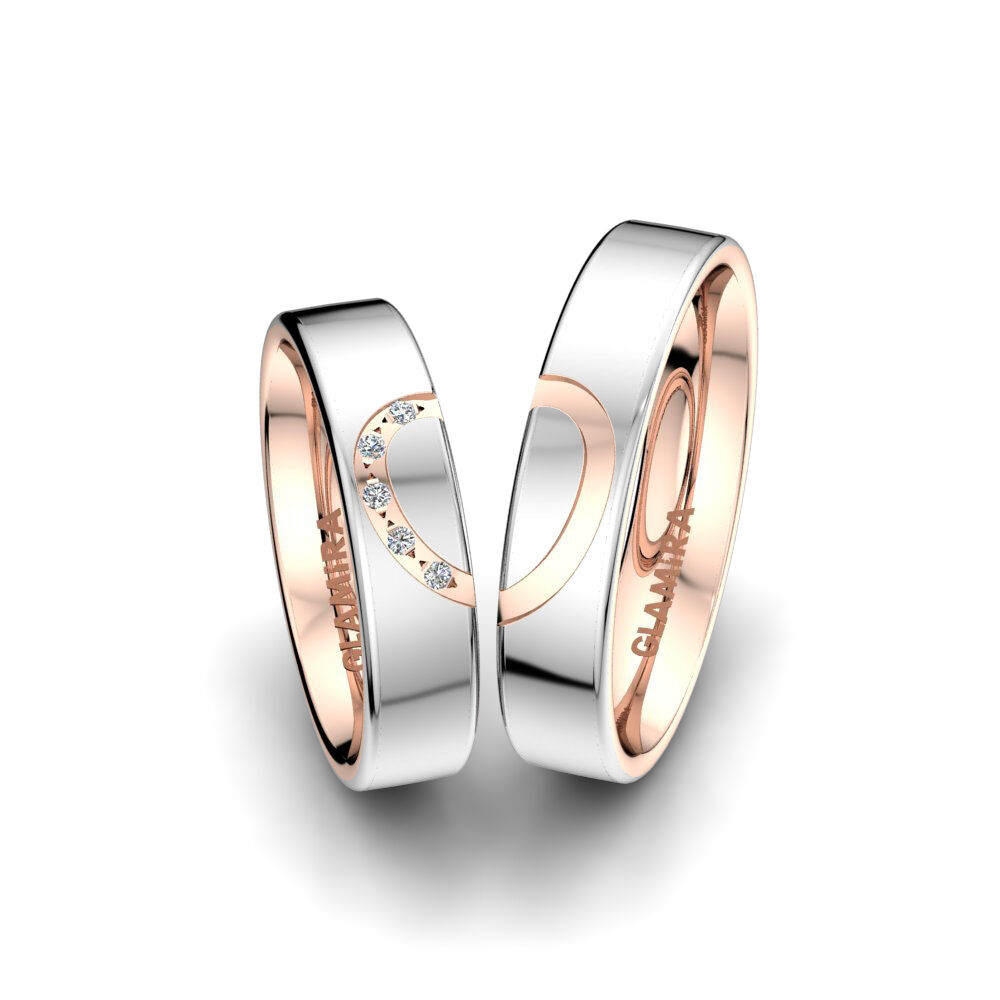 红白K金-14k 婚戒 Dynamic Structure