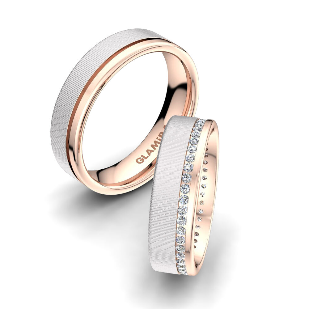 红白K金-14k 婚戒 Sense Muse 6 mm