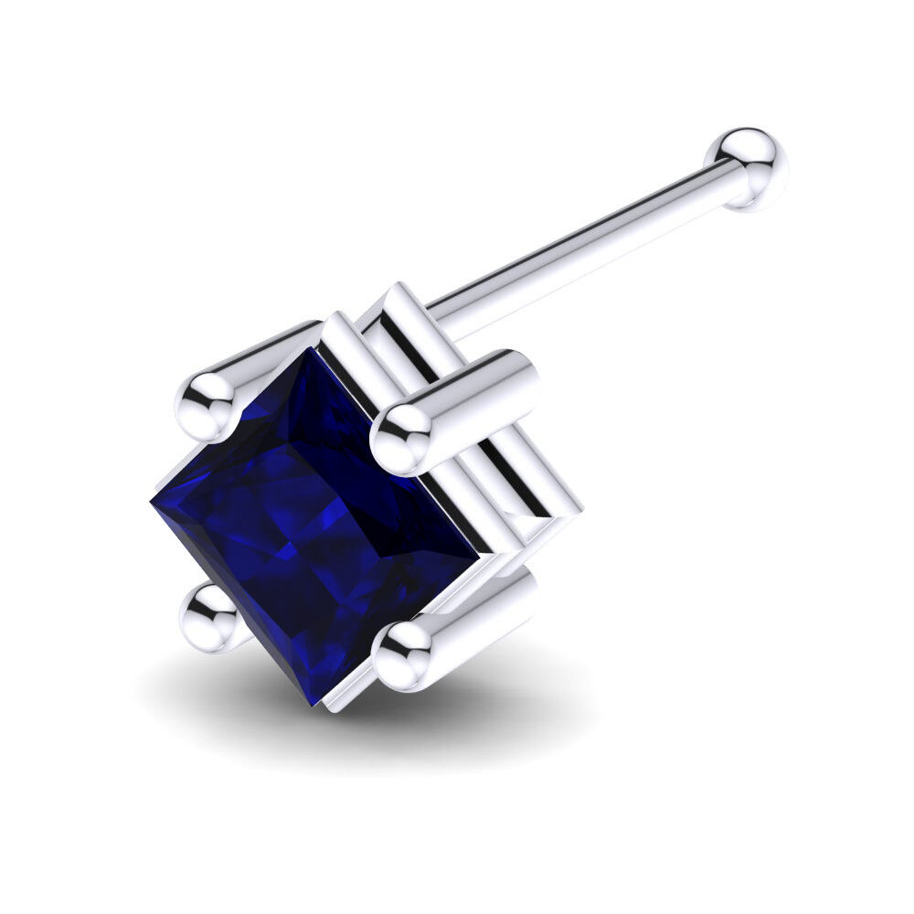 深蓝色氧化锆 鼻针 Elwyna