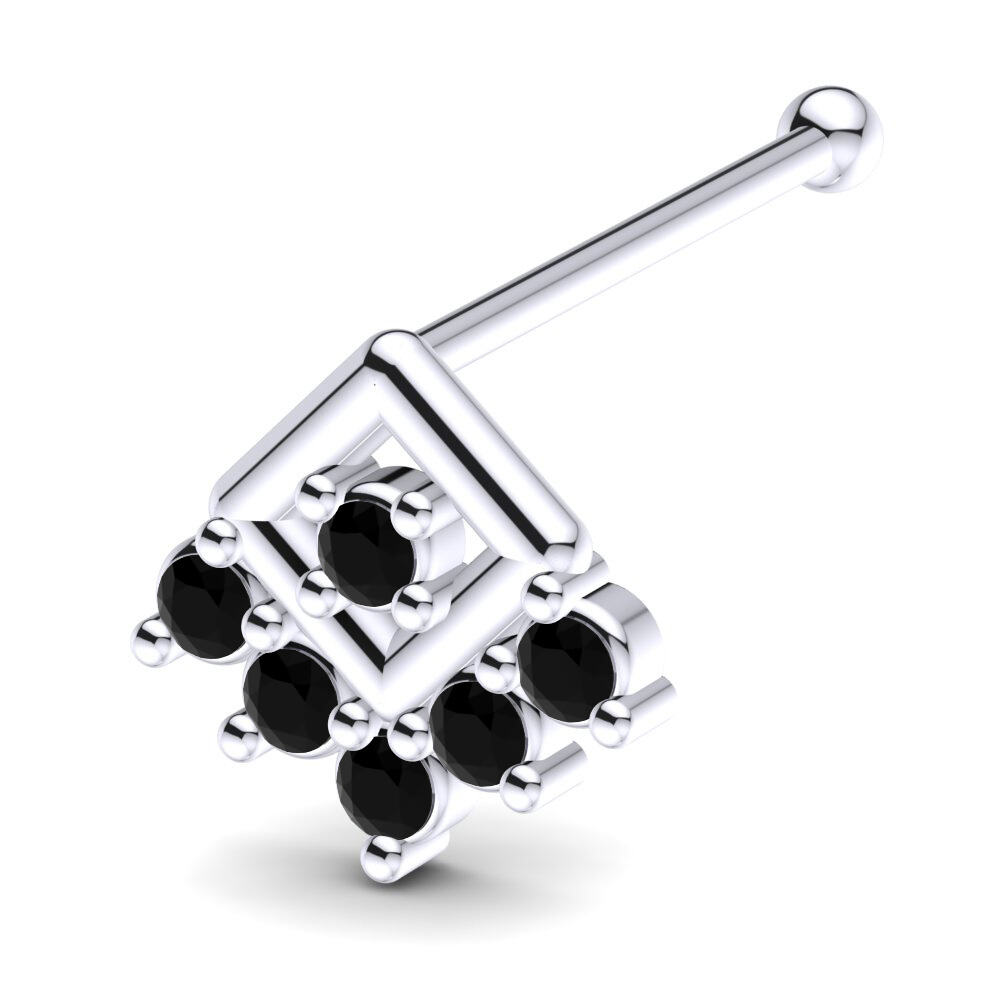 白-银 黑玛瑙 鼻针 Meigani