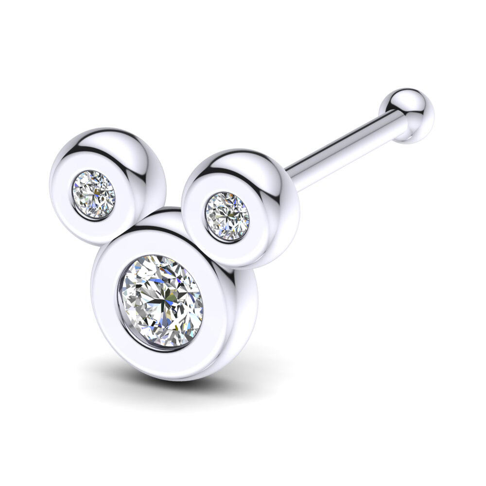 白-银 白色蓝宝石 鼻针 Tariah