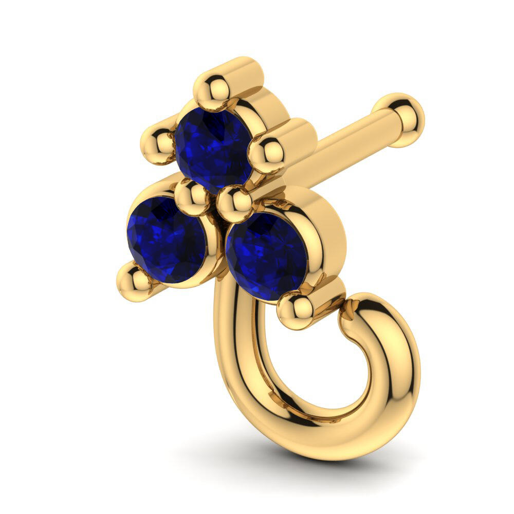 深蓝色氧化锆 鼻针 Altessa