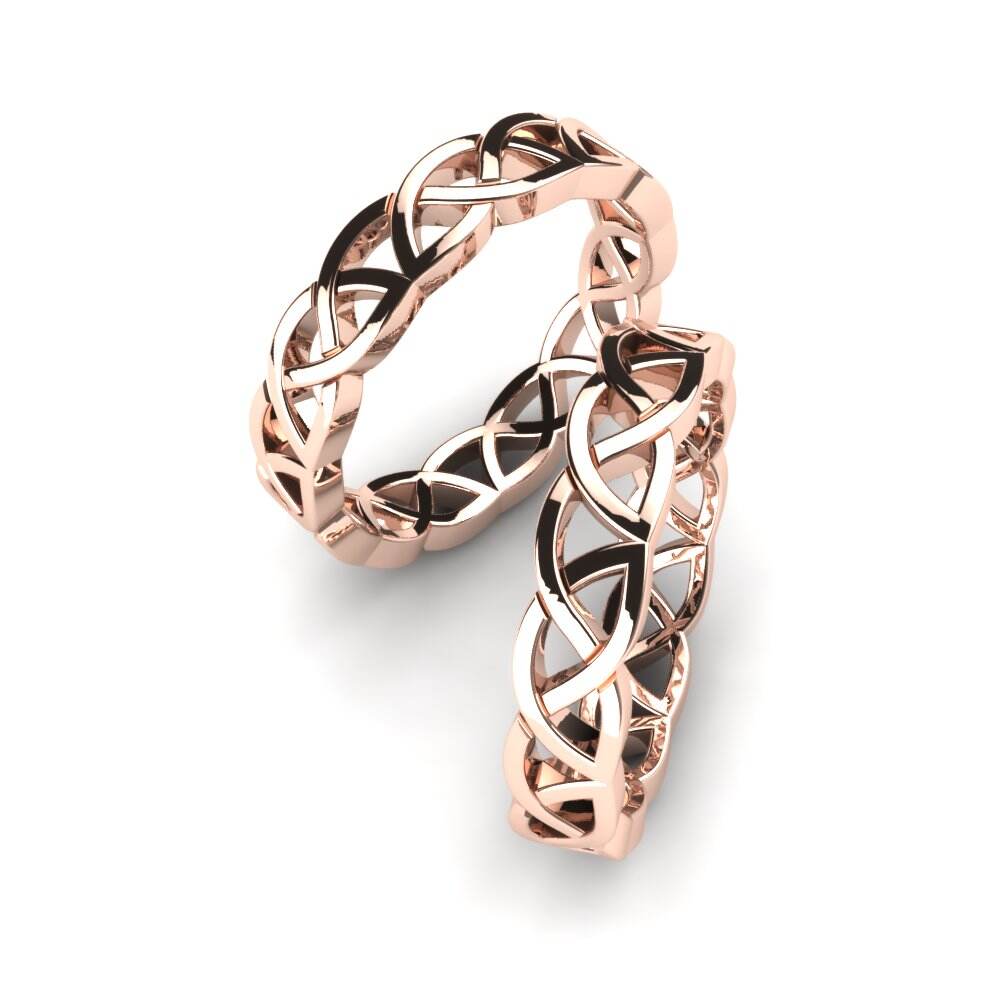 玫瑰金-9k 婚戒 Celtic Swirl