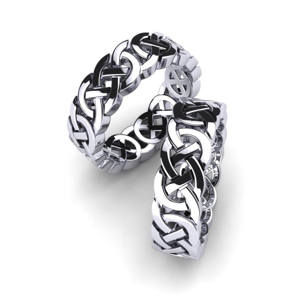 白色K金-14k 婚戒 Celtic Knot