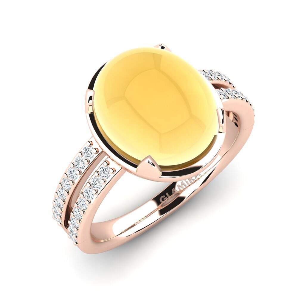 卡波雄黄水晶 戒指 Adielle